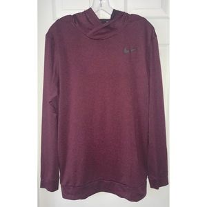 NWOT Nike DRIFIT dark red pullover w/ hood